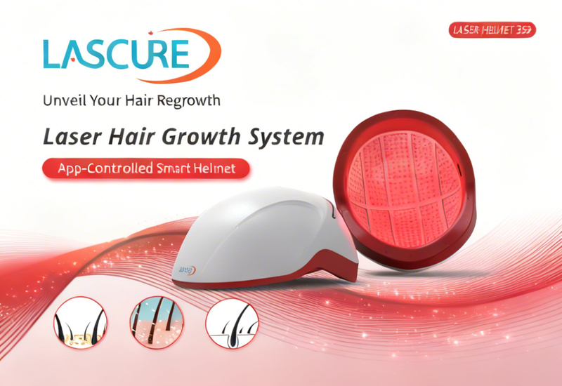 Revolutionize Your Hair Care with the New Lascure App-Controlled Laser Helmet